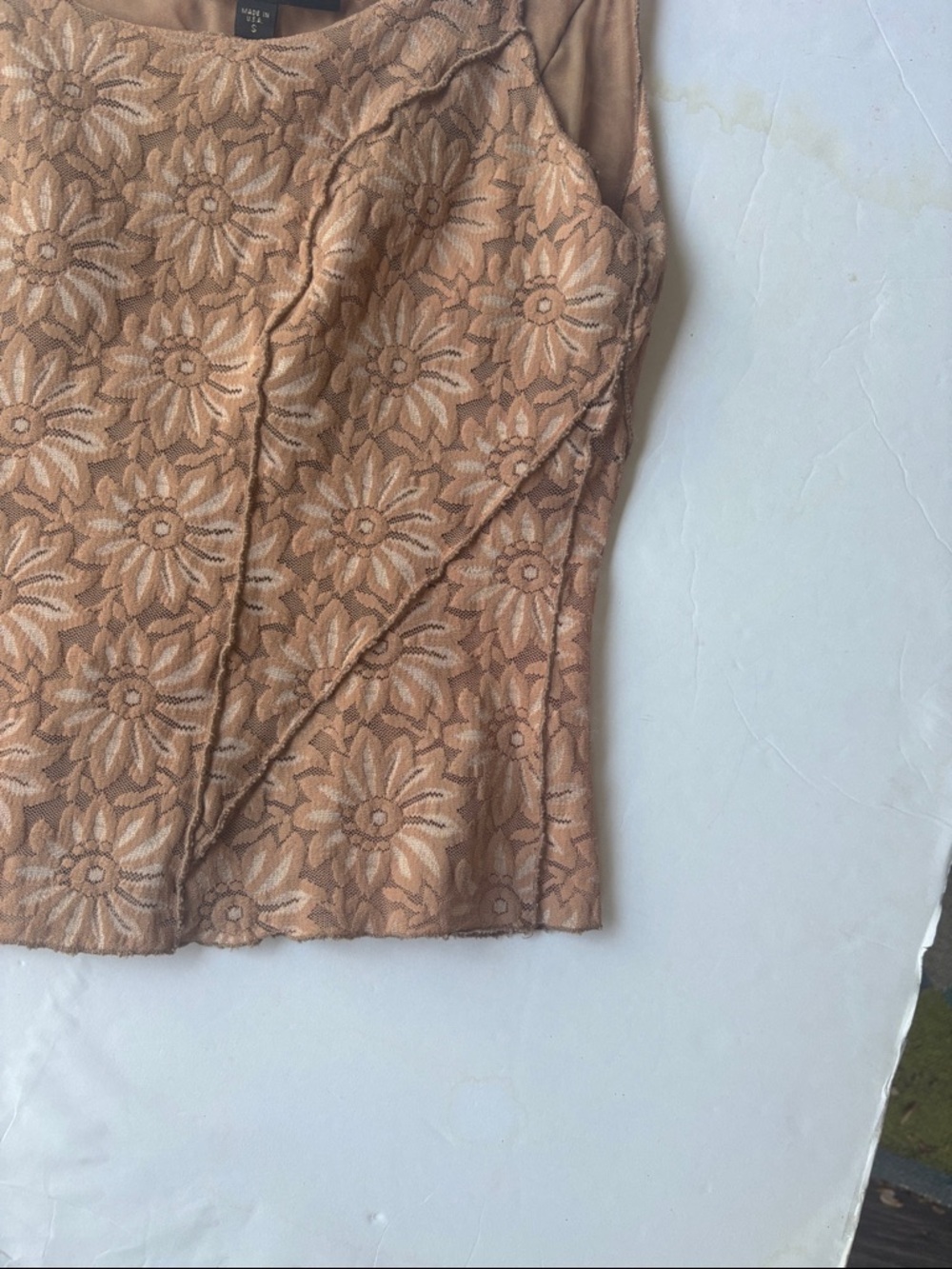 Vintage 90’s Nicole Miller Lace Corset Tank Top Brown Iconic Baddie Y2K Bustier - Picture 8 of 17